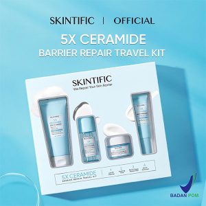 SKINTIFIC 5X Ceramide Travel Kit Skincare Paket Moisturizer